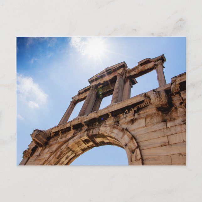 Arch of Hadrian, Athens, Greece Postcard (Front)
