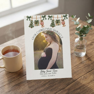 Arch photo Christmas pregnancy announcement