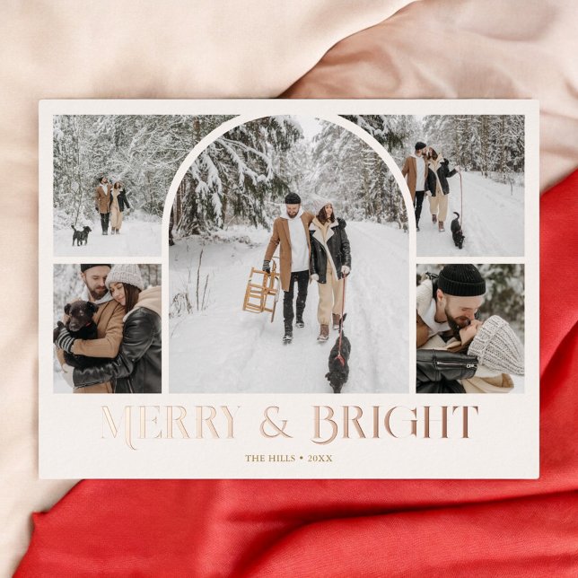 Arch Photo Collage Merry Christmas Foil Holiday (Creator Uploaded)