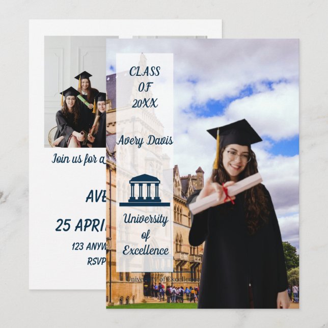 Arch Photo Grad Party Invite 2026 (Front/Back)