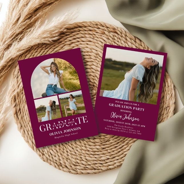 Arch Photo Graduation Party Invitation (Creator Uploaded)