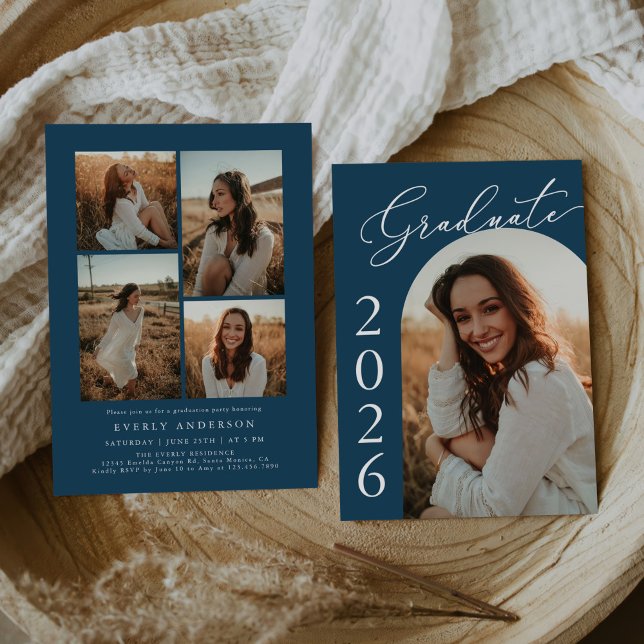 Arch Photo Graduation Party Invite Announcement (Creator Uploaded)