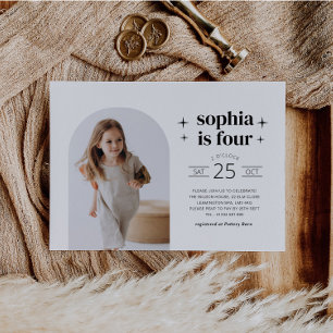 Arch Photo Joint Birthday Invitation Landscape