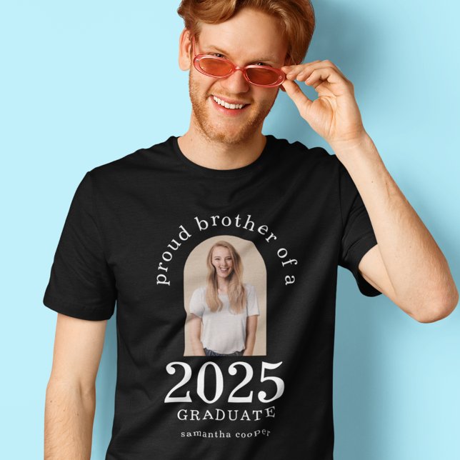 Arch Photo Proud Brother of 2025 Graduate  T-Shirt (Creator Uploaded)