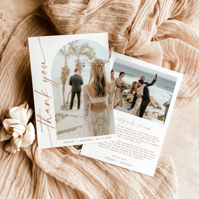 Arch Photo Thank You Card | Wedding Thank You Card (Creator Uploaded)