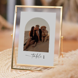 Arch Photo Wedding Table Numbers