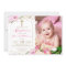 Arch Pink Floral Gold Glitter Girl Baptism Photo