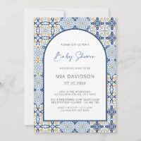 Arch Positano Mediterranean Blue Baby Shower