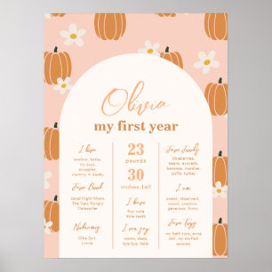 Arch Pumpkin Milestone Poster