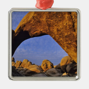Arch Rock at Joshua Tree National Park in Metal Ornament