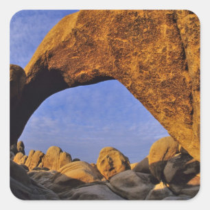 Arch Rock at Joshua Tree National Park in Square Sticker