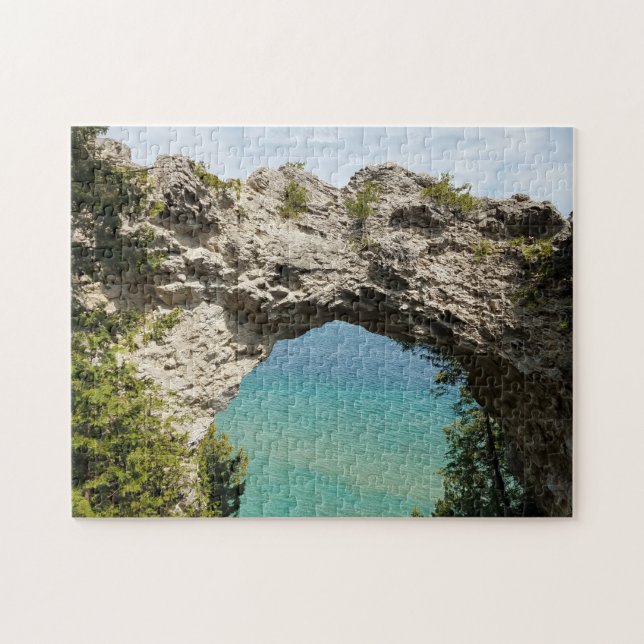 Arch Rock on Mackinac Island, Michigan Jigsaw Puzzle (Horizontal)
