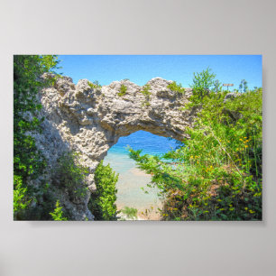 Arch Rock on Mackinac Island, Michigan Poster
