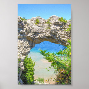 Arch Rock on Mackinac Island, Michigan Poster