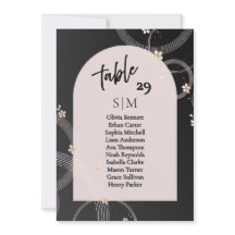 Arch Serenity Black Premium Seating Card