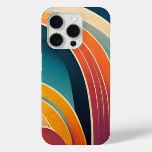 Arch shapes in bright colours iPhone 15 pro case