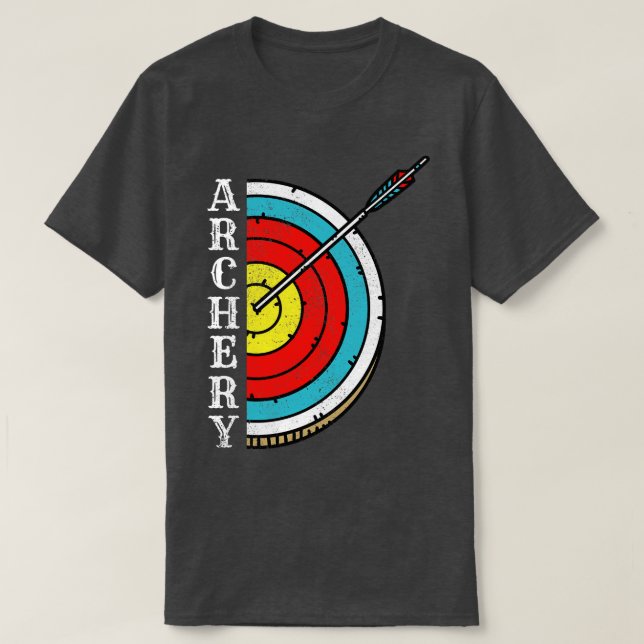 Arch Sport Archer Archery Arrow And Bow 44 T-Shirt (Design Front)
