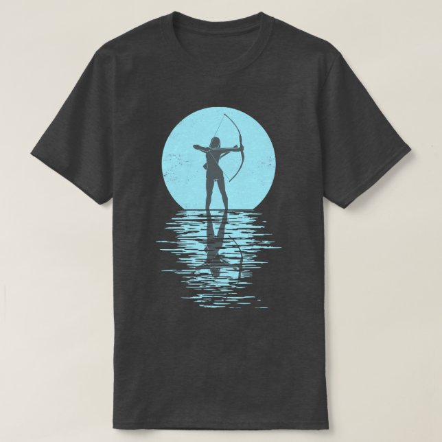 Arch Sport Archer Archery Arrow And Bow  (4) T-Shirt (Design Front)