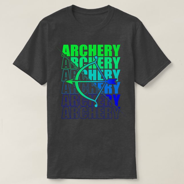 Arch Sport Archer Archery Arrow And Bow 6 T-Shirt (Design Front)