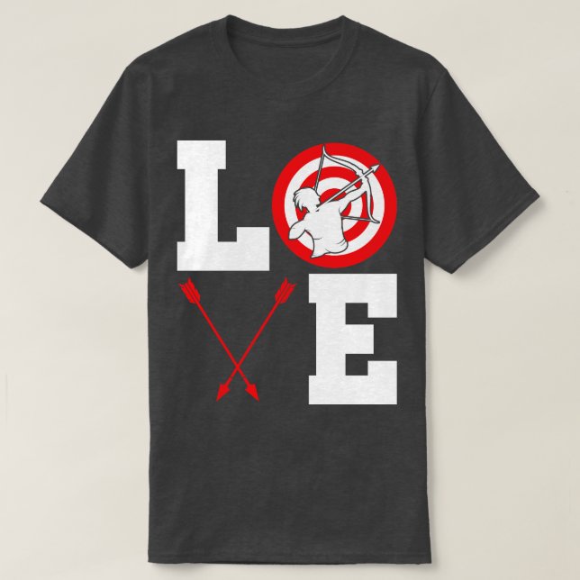 Arch Sport Archer Archery Arrow And Bow  (7) T-Shirt (Design Front)