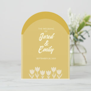 Arch Style QR Code Wedding Invitation