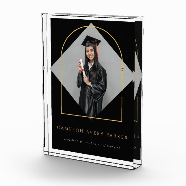 Arch Tassels Minimalist Frame Photo Graduation Block (Right)