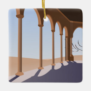 Arch walls ceramic ornament