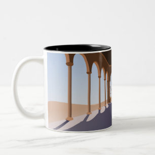 Arch walls Two-Tone coffee mug