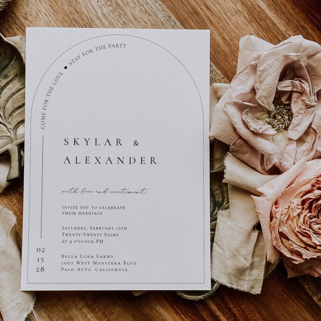  Arch Wedding Party Invitation Announcement Card (Creator Uploaded)