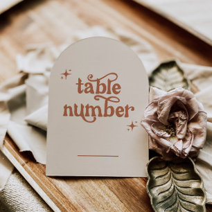 Arch Wedding Table Numbers