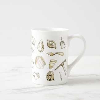 Archaeological Fragments Bone China Mug
