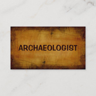 Archaeologist Antique Business Card