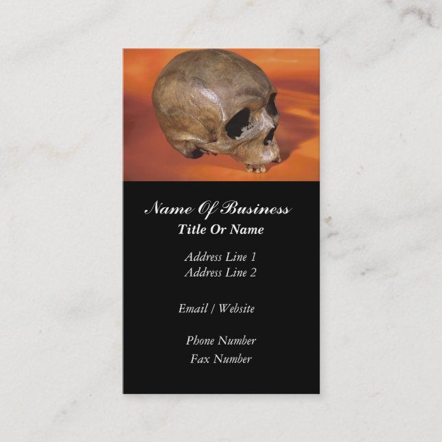 Archaeologist Business Card (Front)