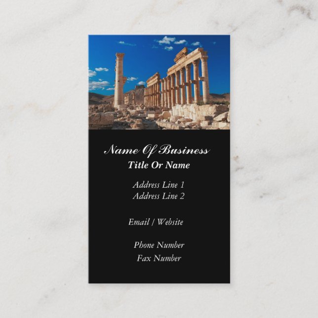 Archaeologist Business Card (Front)