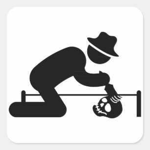 Archaeologist Square Sticker