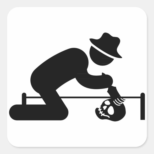 Archaeologist Square Sticker (Front)