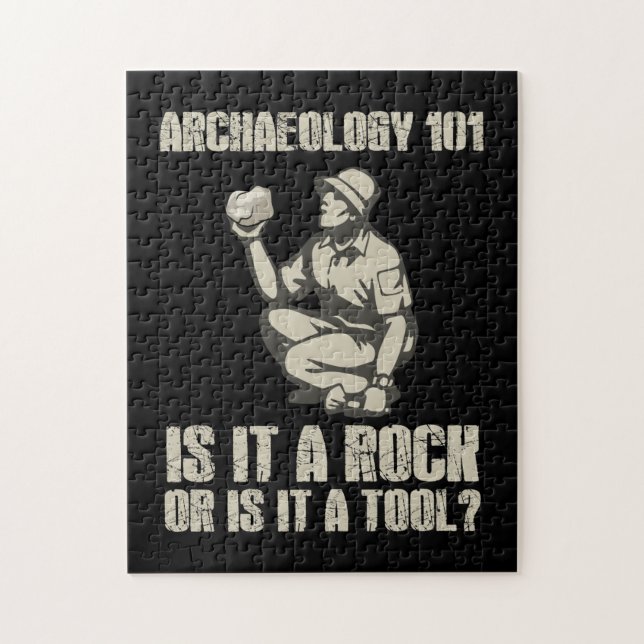 Archaeology 101 Is It A Rock Or Is It A Tool Jigsaw Puzzle (Vertical)