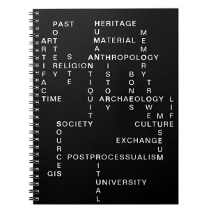 Archaeology and anthropology crossword puzzle notebook