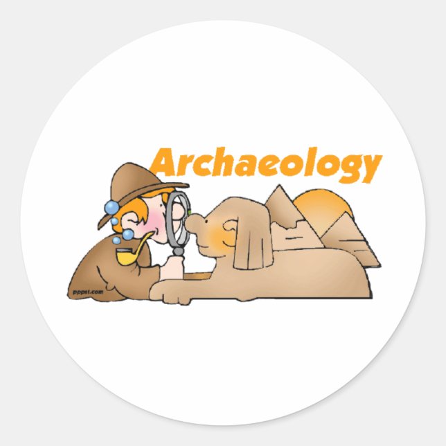 Archaeology Classic Round Sticker (Front)