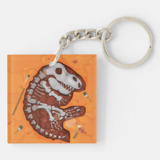 Archaeology Dinosaur Bones Dig Key Ring