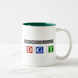 Archaeology I Dig It Two-Tone Coffee Mug