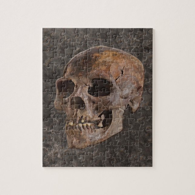 Archaeology II - Skull on Stone-effect Background Jigsaw Puzzle (Vertical)