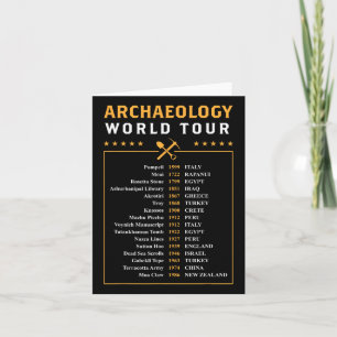 Archaeology World Tour Archaeologist Gift Card