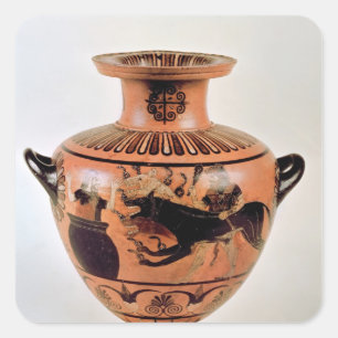 Archaic Ionian Hydria Square Sticker
