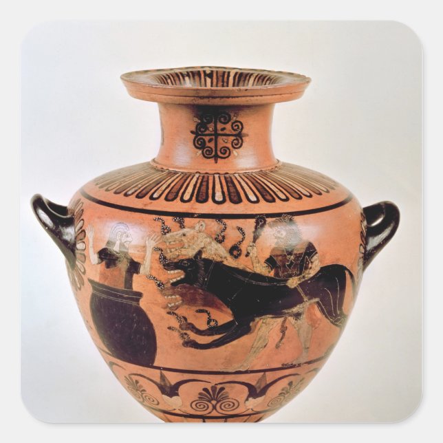 Archaic Ionian Hydria Square Sticker (Front)