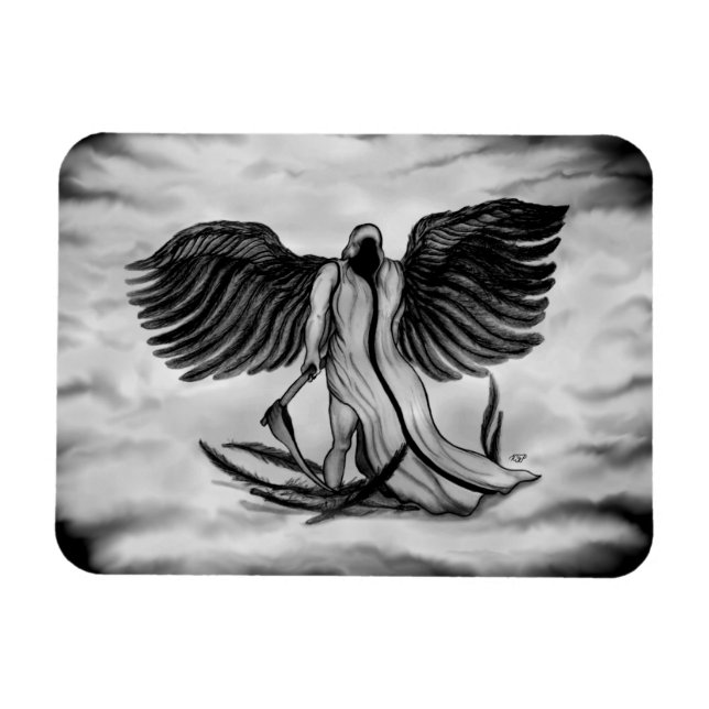 Archangel , Angel Uriel Magnet (Horizontal)