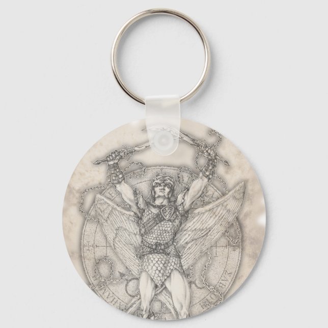 Archangel Camael Keychain (Front)