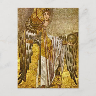 Archangel Gabriel Byzantine Mosaic Orthodox Icon Postcard