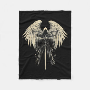 Archangel Gabriel Christian Angel Catholic Warrior Fleece Blanket