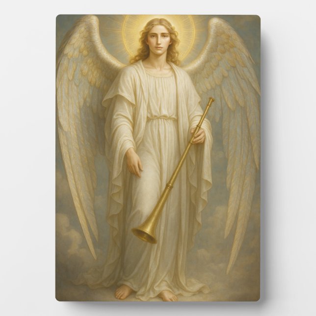 Archangel Gabriel – Divine Messenger of Light Plaque (Front)
